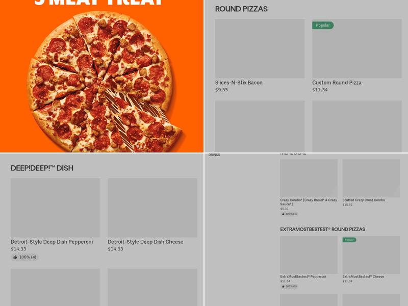 Little Caesars Pizza Menu