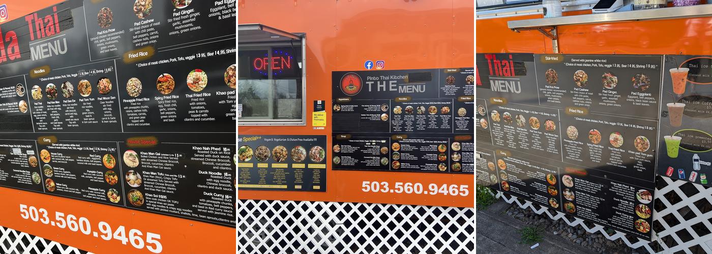 Thida Thai kitchen Menu