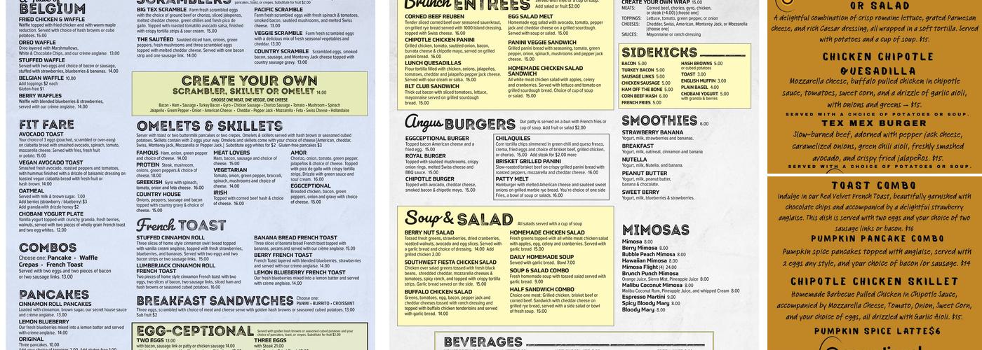 Eggceptional Cafe Breakfast & Lunch Menu