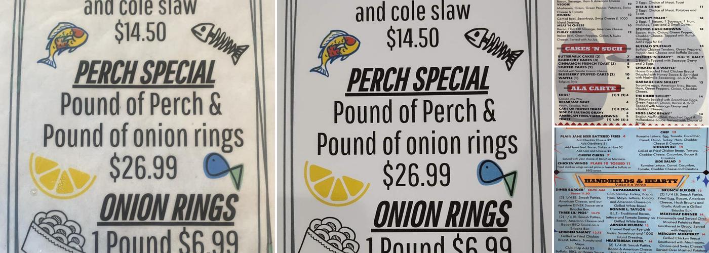 The Diner On Hackley Menu