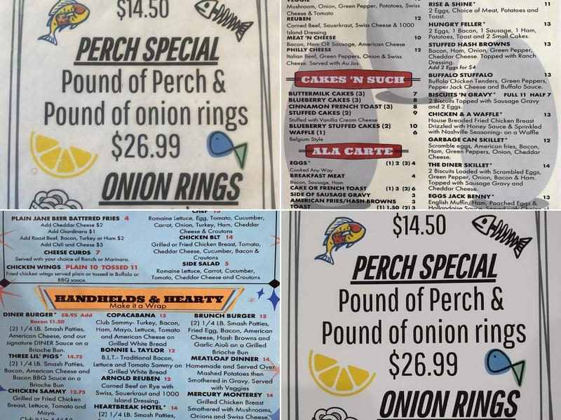 The Diner On Hackley Menu