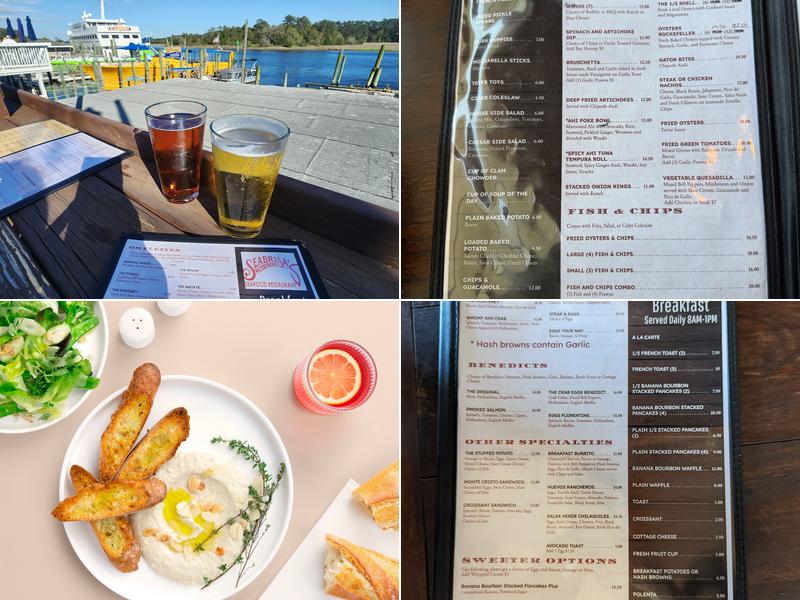 Seabrisa's Waterfront Seafood Restaurant Menu