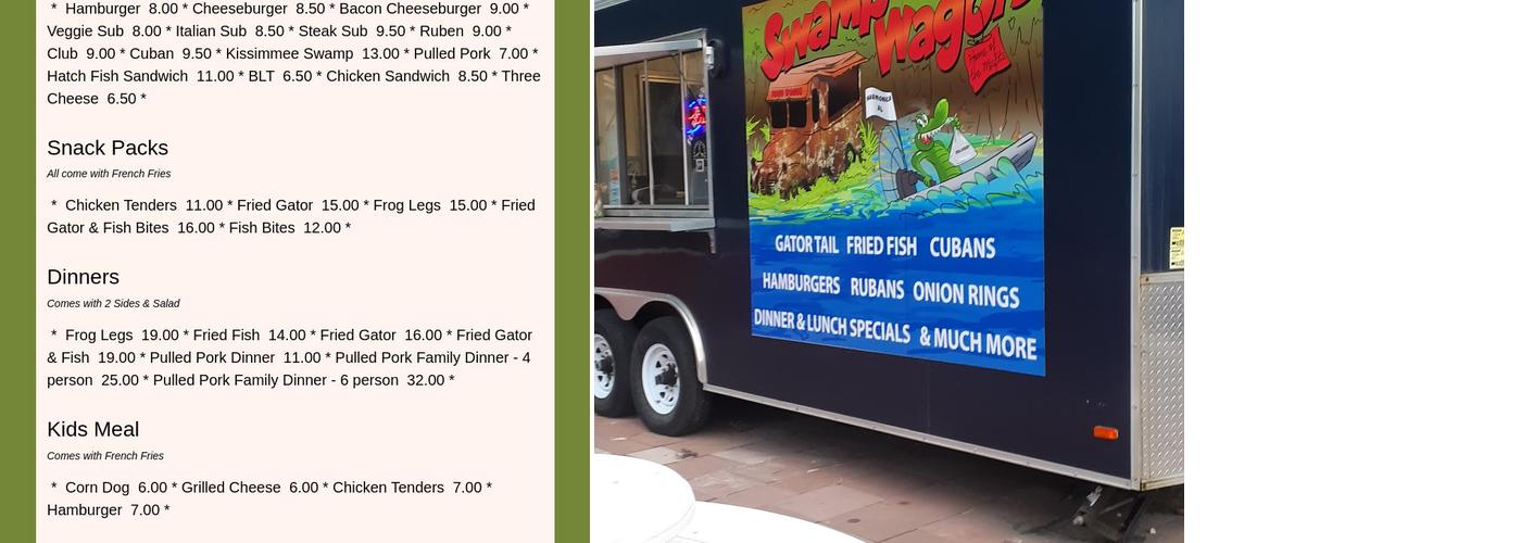 Ducky’s Dockside Bar & Grill Menu