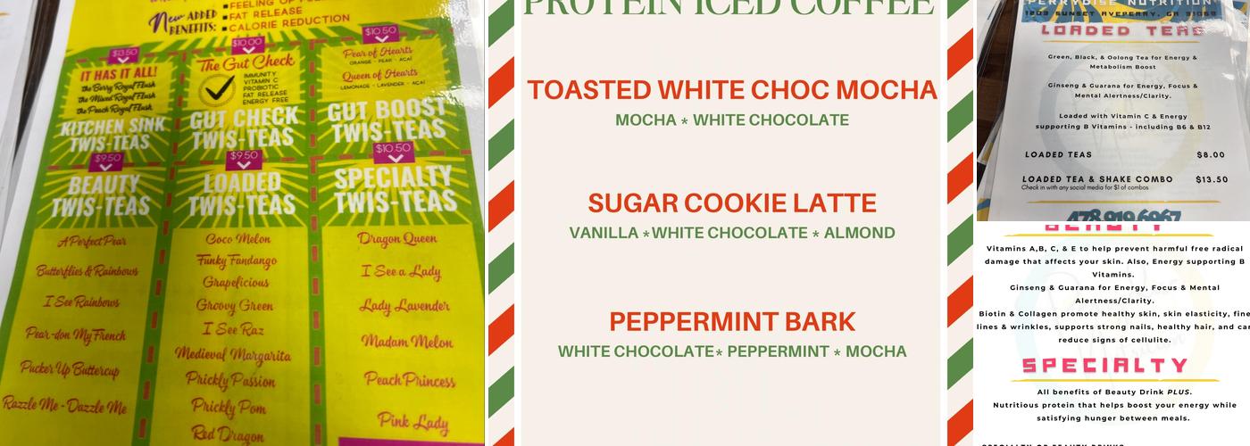 Perrydise Nutrition Menu