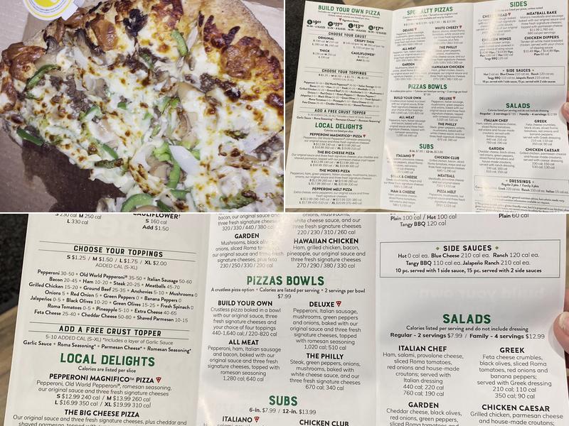 Marco's Pizza Menu