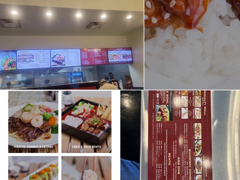 Quickway Japanese Hibachi Menu
