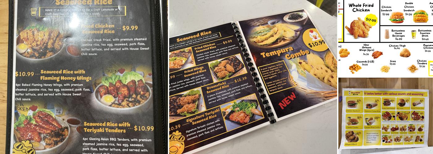 CALL A CHICKEN - University of Washington Menu