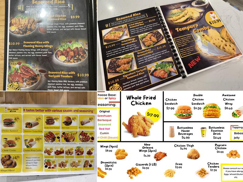 CALL A CHICKEN - University of Washington Menu