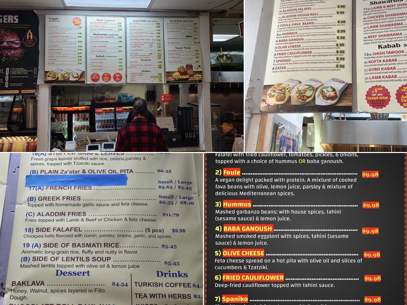 Aladdin Gyro-Cery & Deli Menu