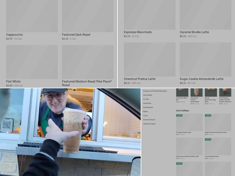 Starbucks Menu