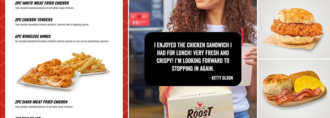 Raise The Roost Menu