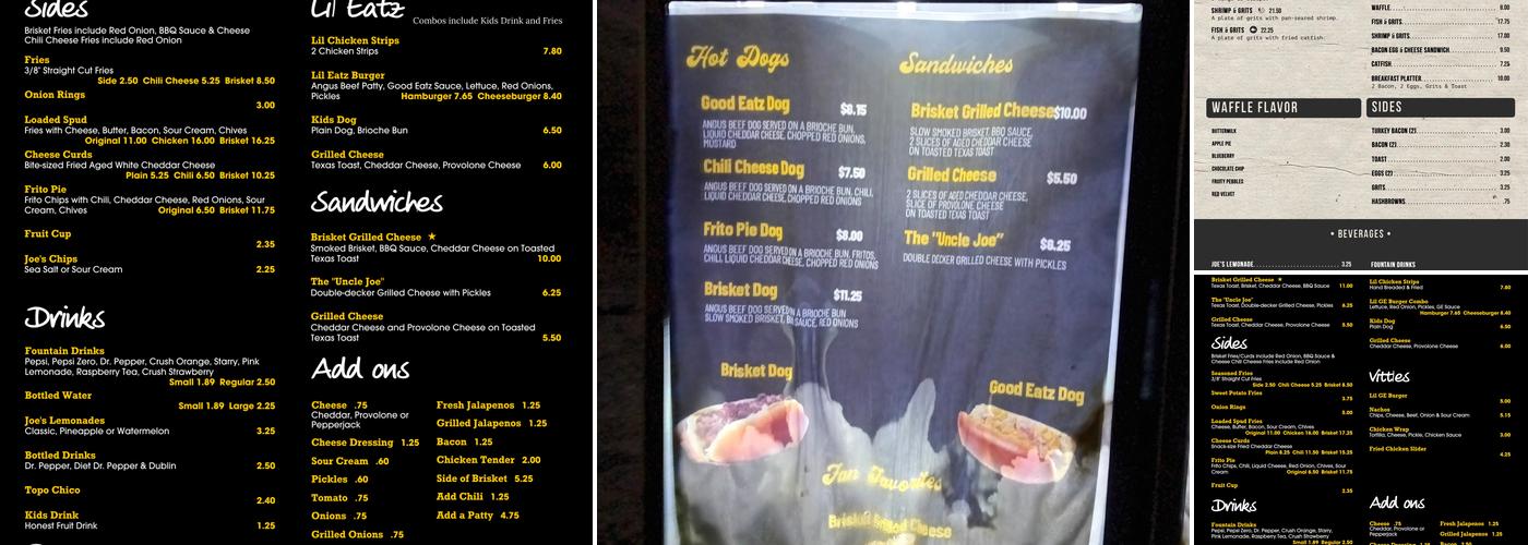 Good Eatz Menu
