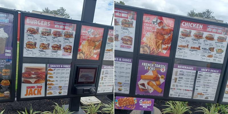 Jack in the Box Menu