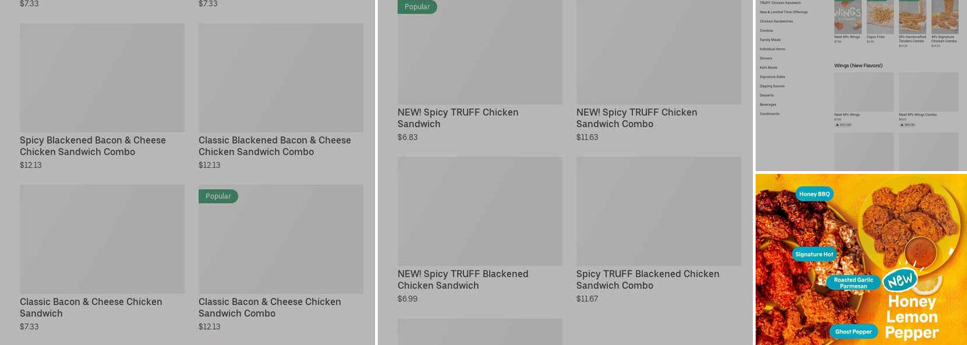Popeyes Menu