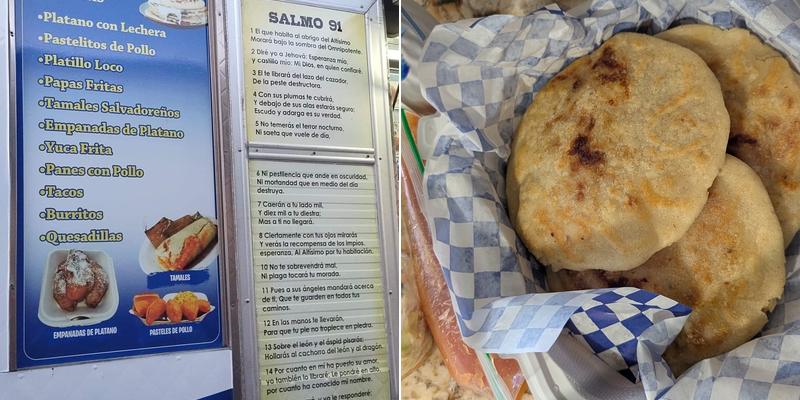 La Reyna de las Pupusas Menu