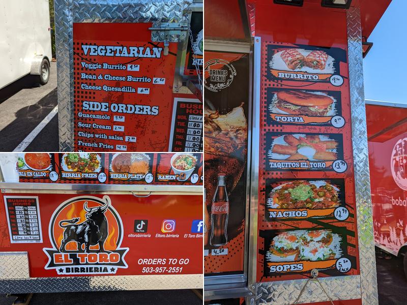 El Toro Birrieria Menu
