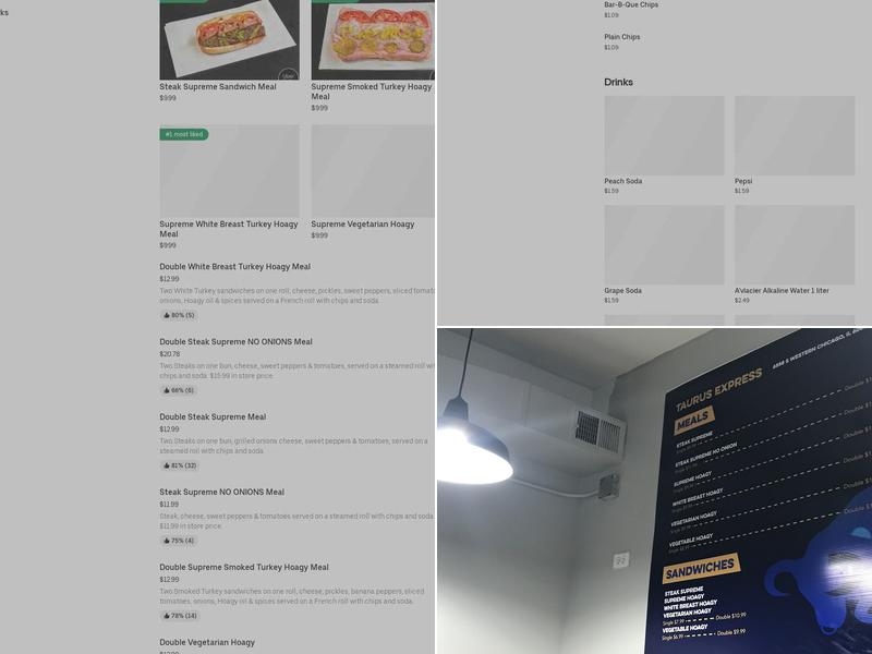 Taurus Express & Catering Menu