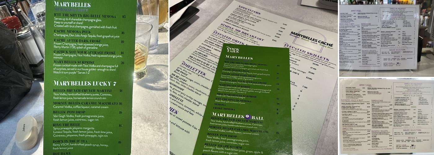 MaryBelles Cache Menu
