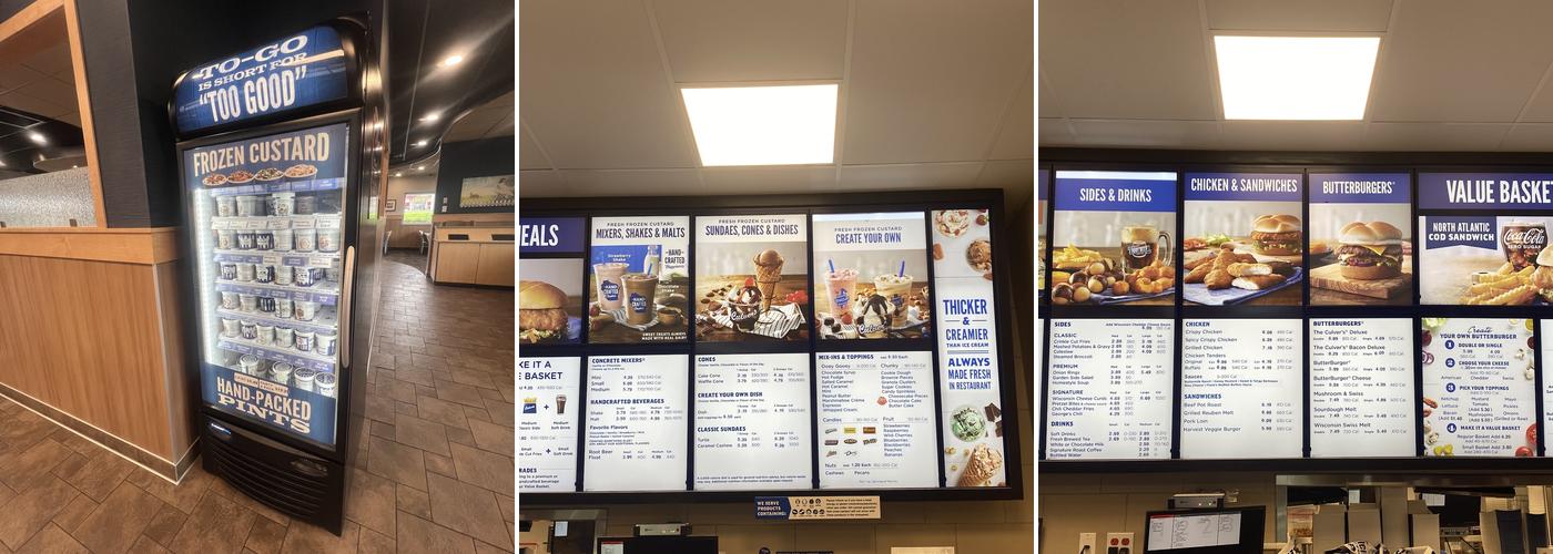Culver’s Menu
