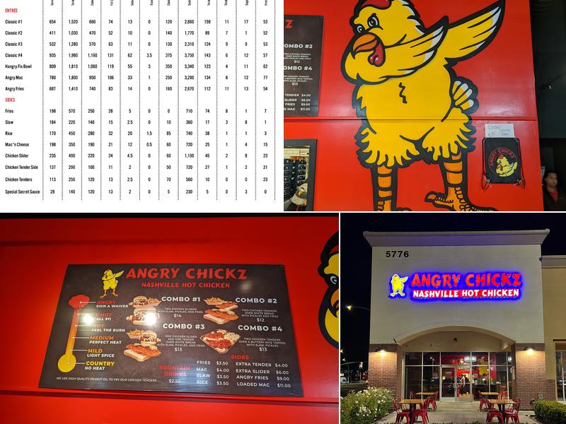 Angry Chickz - Fresno (N Blackstone Ave) Menu