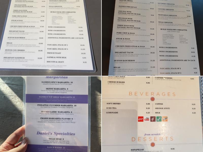 From Scratch Daniel's Kitchen Menu