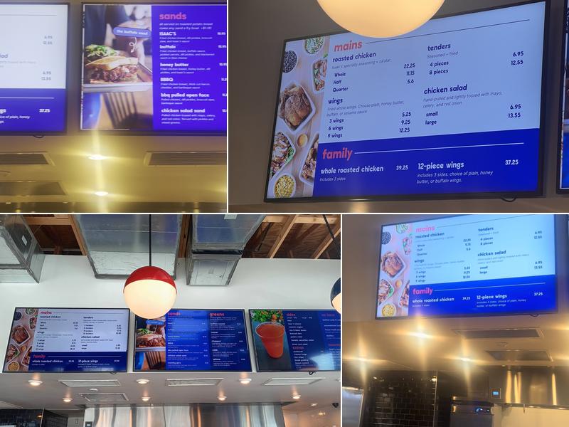 ISAAC'S Poultry Market Menu