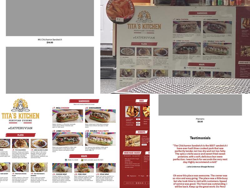 Tita's Kitchen - Troutdale Station Menu