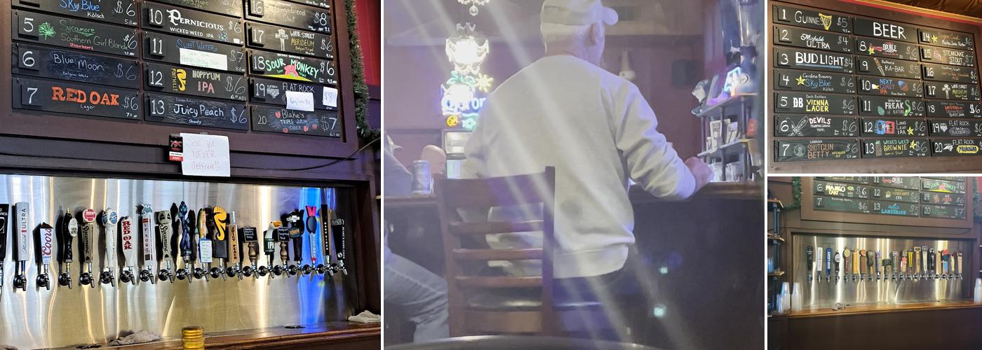 Stouts and Ales Menu