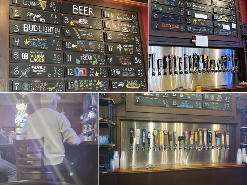 Stouts and Ales Menu