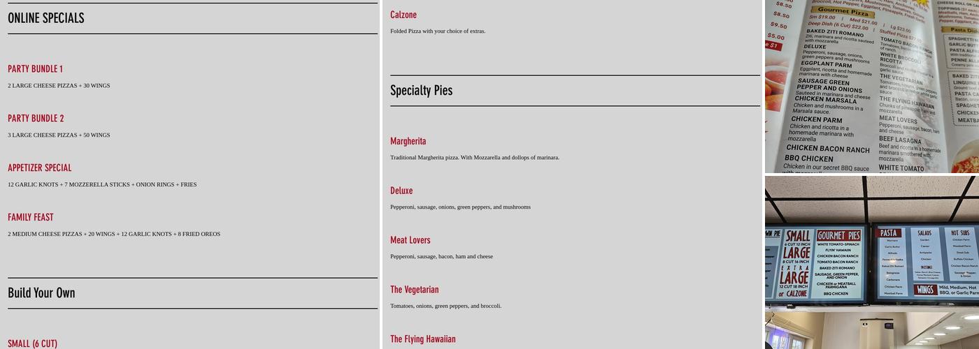 I Love NY PIZZA Malta Menu