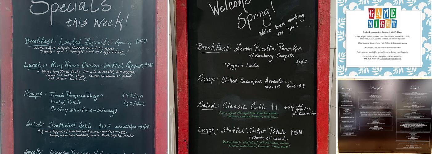 Heirloom Cafe & Market Menu