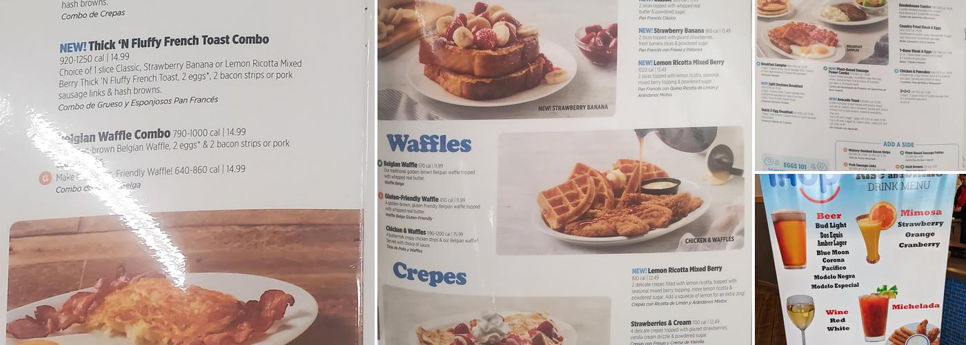 IHOP Menu