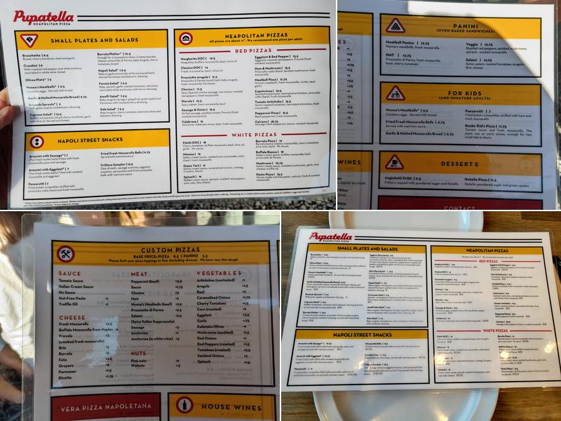 Pupatella Menu