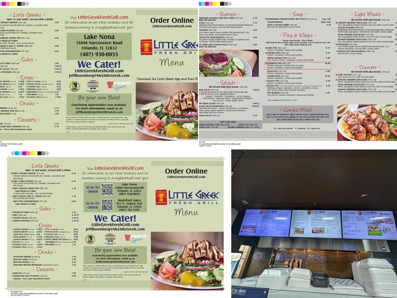 Little Greek Fresh Grill Menu