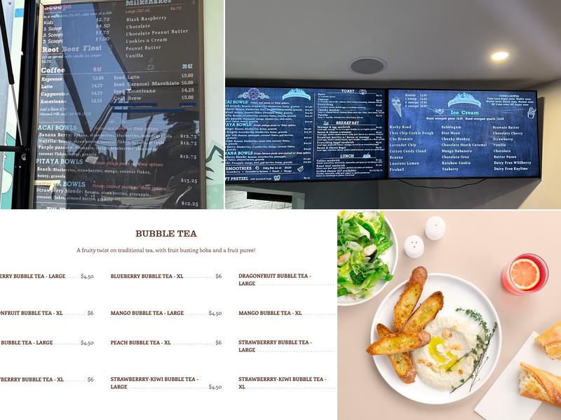 Candy Mountain Creamery Menu