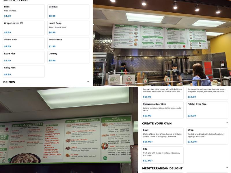 Shawarma Joint Menu
