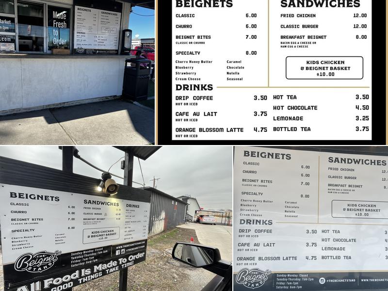 The Beignet Stand Menu