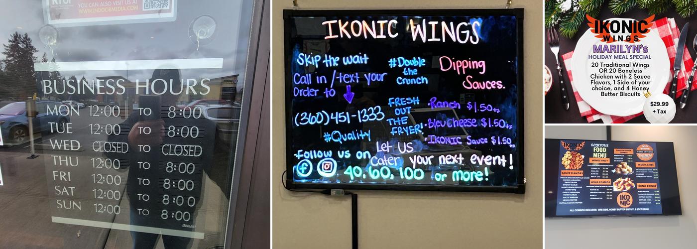 Ikonic Wings Menu