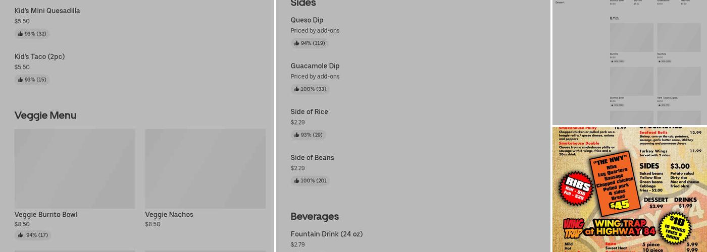 B.B.Q & Soul Pit Menu