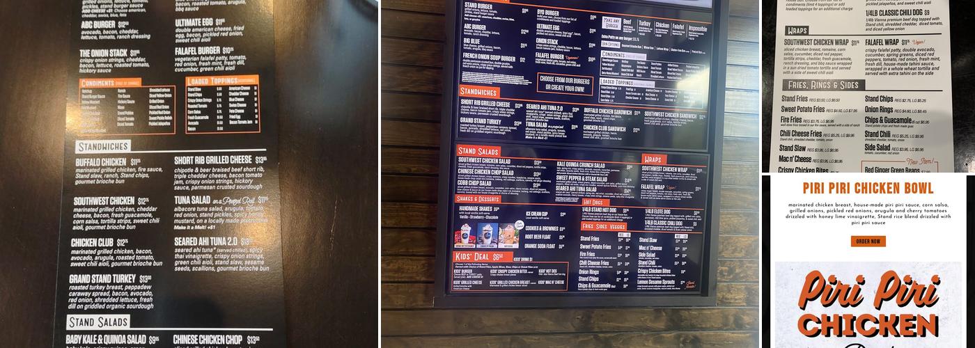 The Stand - American Classics Redefined Menu