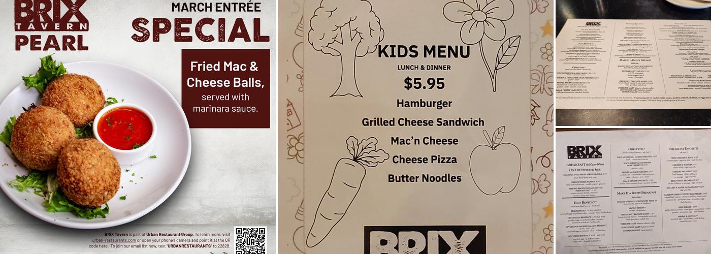 Brix Tavern - Tualatin Menu