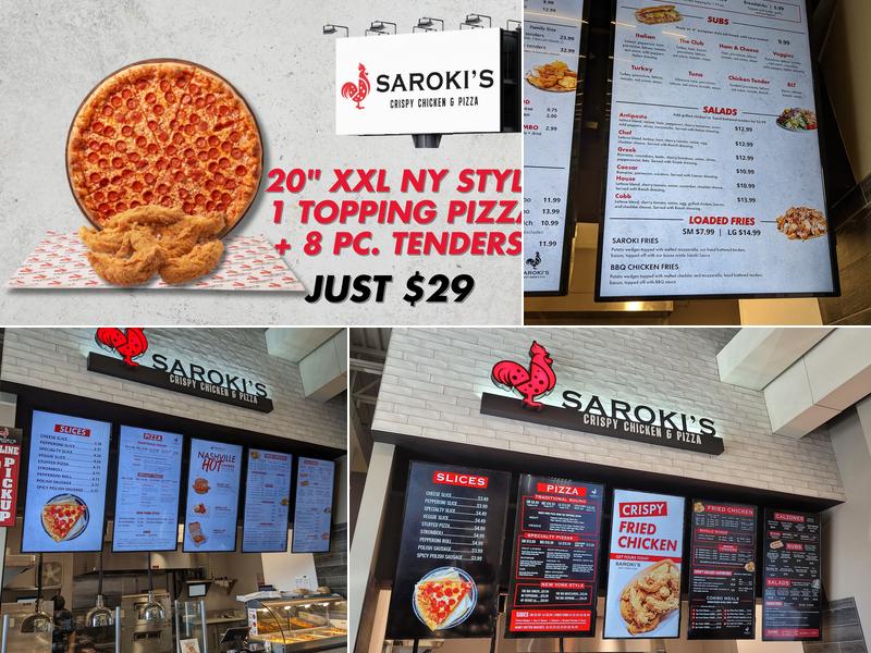 Saroki's Crispy Chicken & Pizza Menu