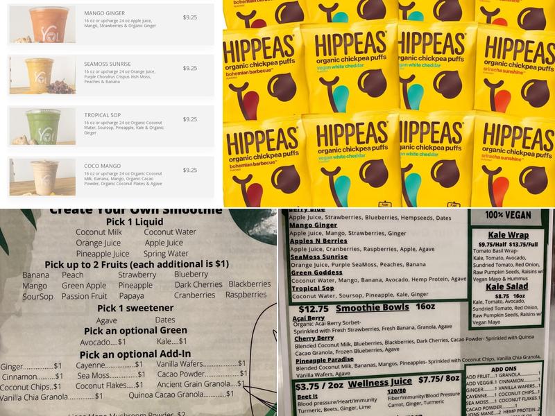 YOL Juice Market Menu