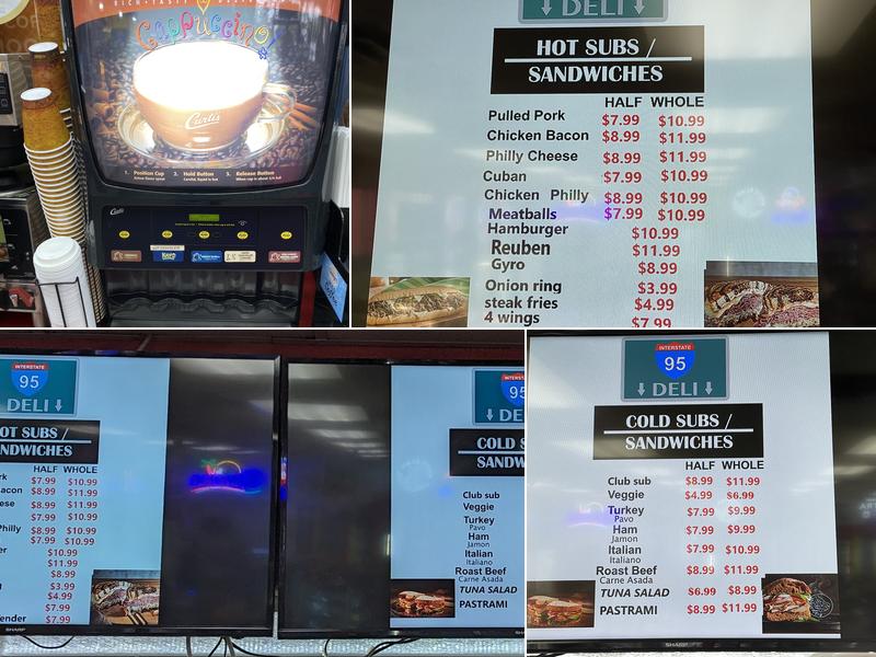 Interstate 95 Deli Menu