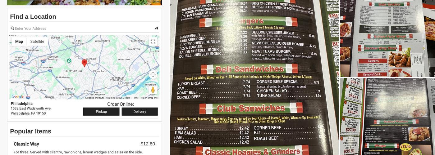 El Pastorcito Tacos y Burritos Menu