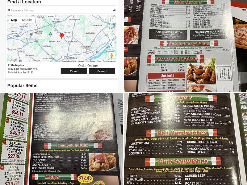 El Pastorcito Tacos y Burritos Menu