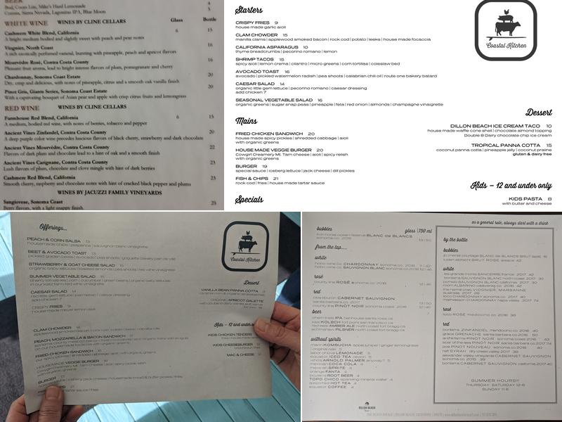 Coastal Kitchen Menu