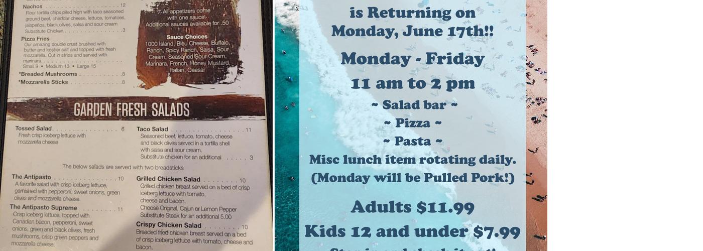 Angeno's Menu