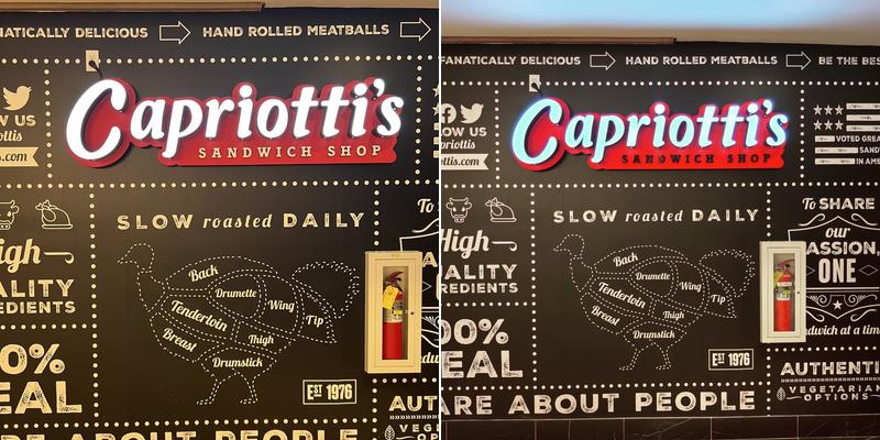 Capriotti's Sandwich Shop Menu