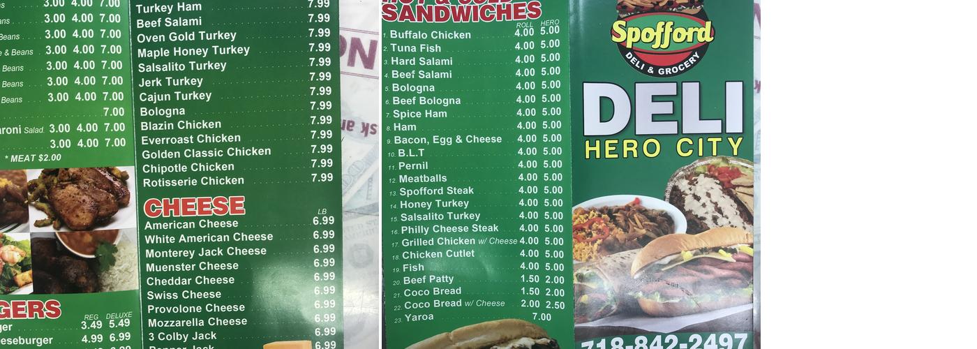 Havana Deli Menu